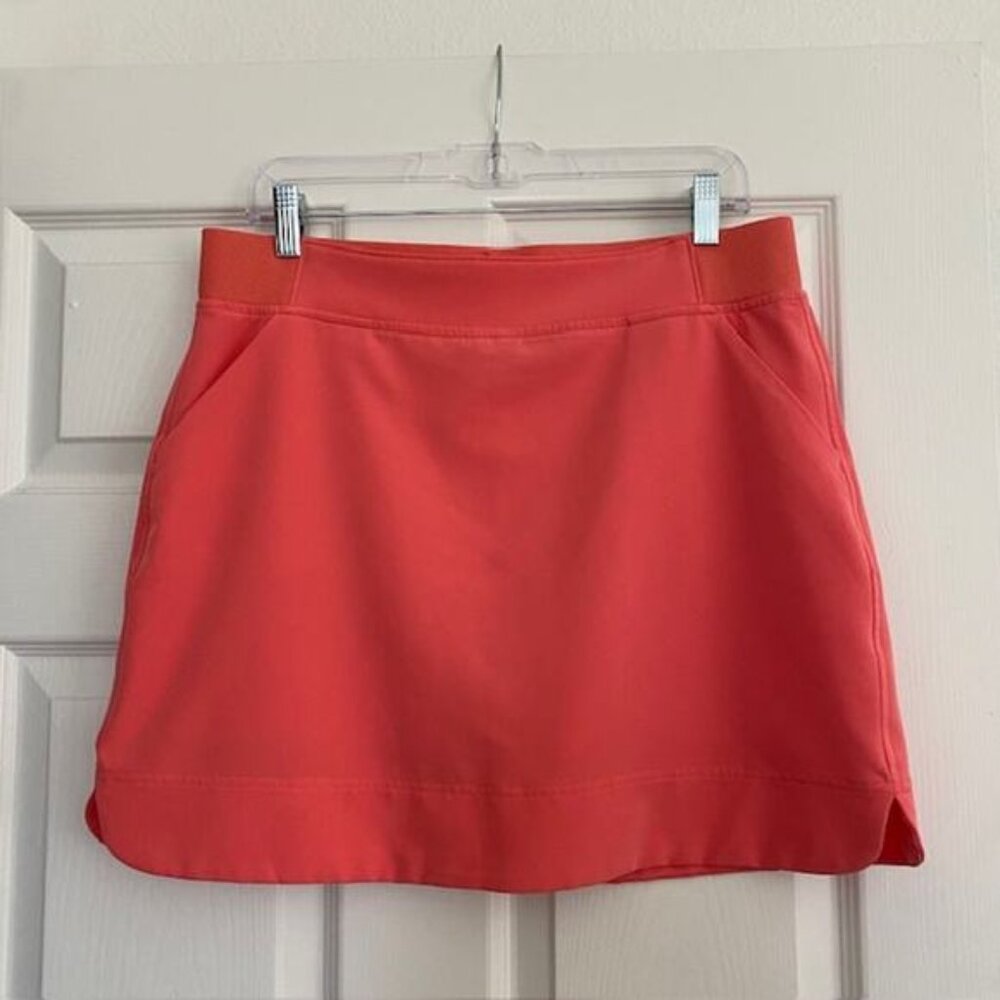 32 Degrees Cool Skort Coral Orange Golf Athletic Athleisure Pockets Women Medium